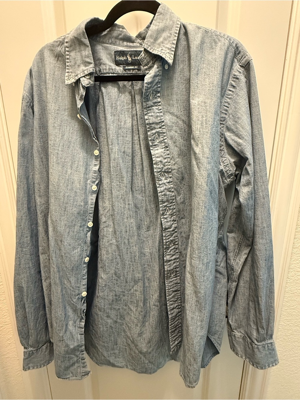 Ralph Lauren Light Blue Denim Button-Down Shirt